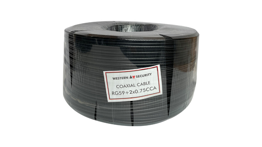WesternSecurity WS-RG59+2x0.75 200m Black WesternSecurity WS-RG59+2x0.75 200m Black