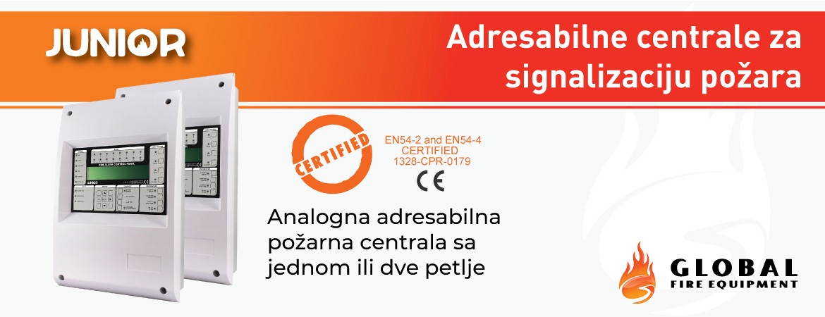 GlobalFire adresabilne centrale za signalizaciju požara